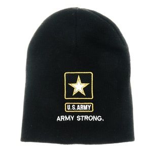 U.S. US Army Strong Beanie OSFM Black United State